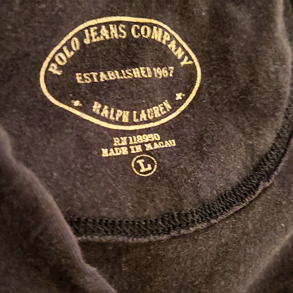 Polo jeans company sleeveless hooded shirt